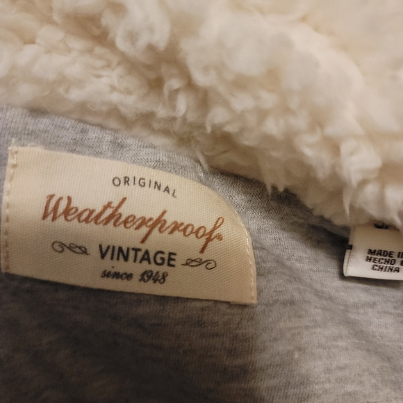 Weatherproof Sz S Warm Fuzzy Pull Over Zip Neck with Pockets - Picture 6 of 8